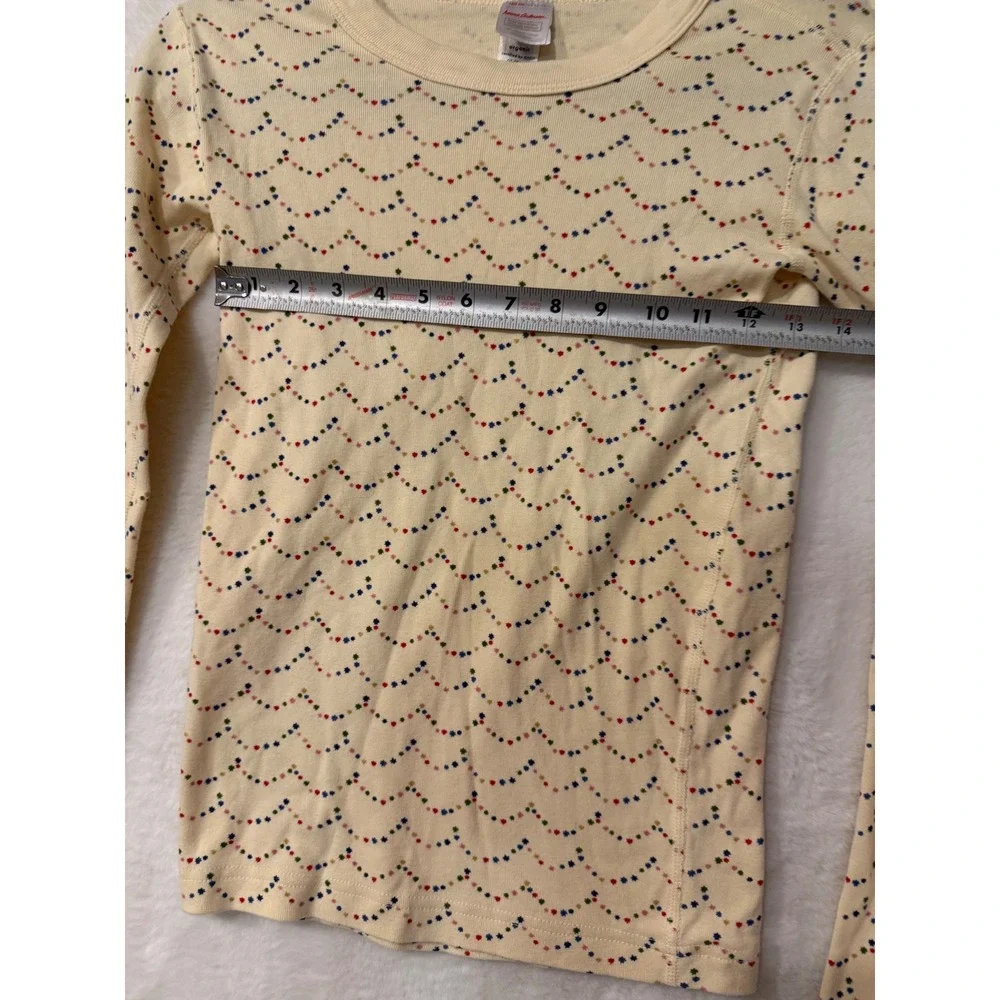 Hanna Andersson Pajama Set Kids 14-16 Organic Cotton Star Wave Cream Multi 2pc